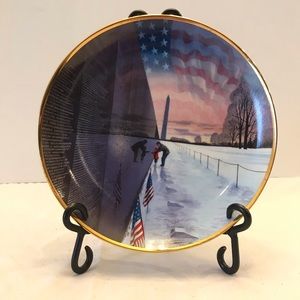 Vietnam Veterans Memorial plate by Dave Troutman